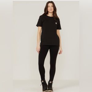 Carhartt Women’s Black Fitted LightWeight Utility Leggings Medium NWOT